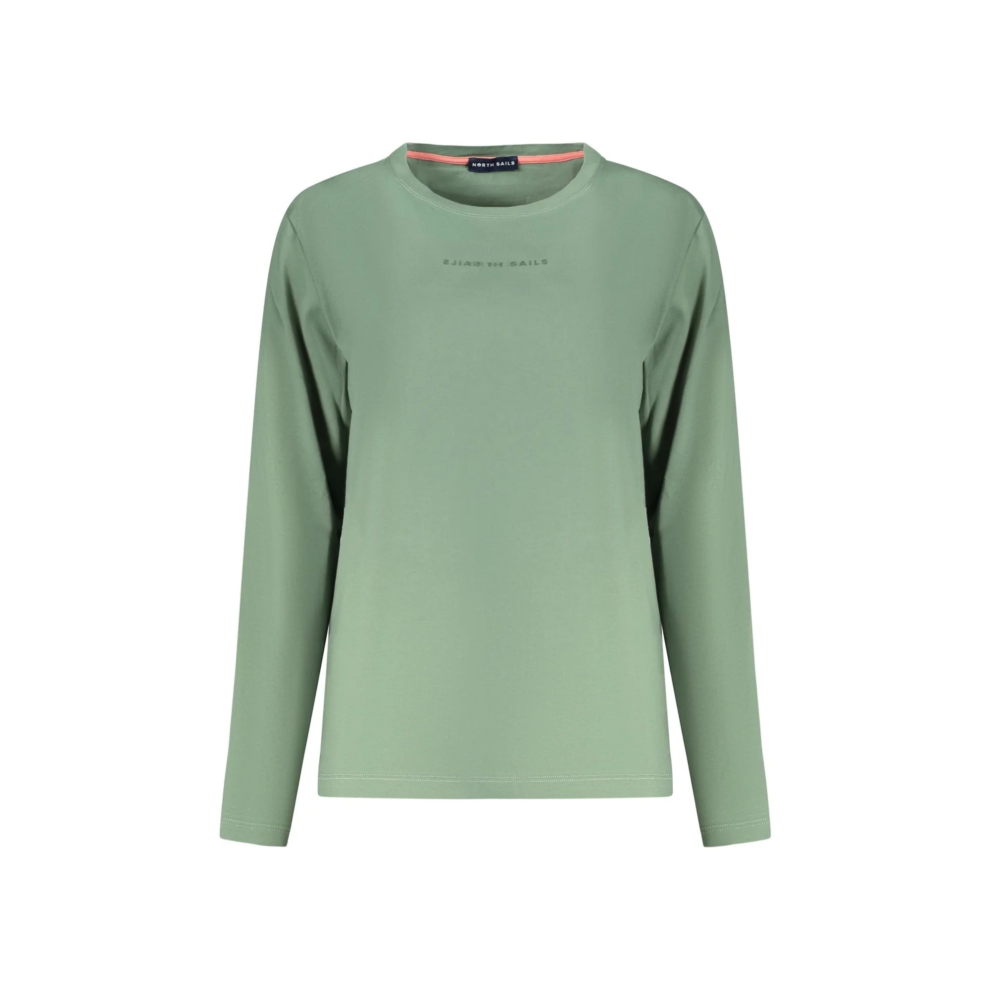 North Sails T-Shirt Maniche Lunghe Donna Verde Stampa in Rilievo Logo - foto prodotto